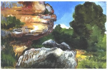 ポール・セザンヌ Painting - 岩 ポール・セザンヌ
